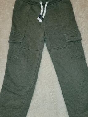 Hatley cotton cargo joggers Moss green 4t